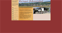 Desktop Screenshot of johannishof-wallhausen.de