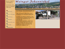 Tablet Screenshot of johannishof-wallhausen.de